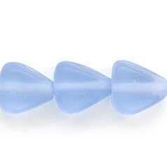 Beads, Glass Beads, 10mm Triangle Transparent Matte, SAPPHIRE