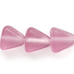 Beads, Glass Beads, 10mm Triangle Transparent Matte,  Amethyst