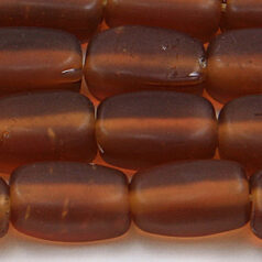 Beads, Glass Beads,  13x7mm Rectangle Matte, TOPAZ