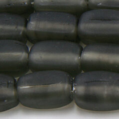 Beads, Glass Beads,  13x7mm Rectangle Matte, GREY