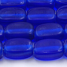 Beads, Glass Beads,  13x7mm Rectangle Matte, BLUE AQUA