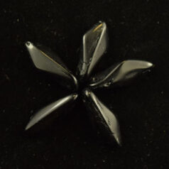 Beads, Glass Beads, 15x6mm Dagger Drop, JET