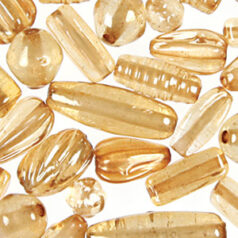 Beads, Mixed Shapes, Transparent Lustre, ROSALINE sizes range from 4-16mm (hole size approx 2-2.4mm)
