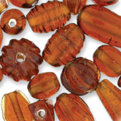 Beads, Mixed Shapes, Transparent, TOPAZ sizes range from 4-16mm (hole size approx 2-2.4mm)
