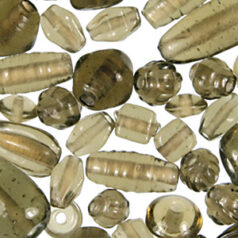 Beads, Mixed Shapes, Transparent, GREY sizes range from 4-16mm (hole size approx 2-2.4mm)