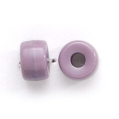 Bead, Preciosa Czech Pressed Glass, 9mm Crow Bead, Opaque Mauve (Hole Size 3.5mm)
