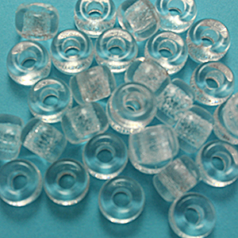 Bead, Preciosa Czech Pressed Glass, 6mm Crow Bead, Transparent Crystal (Hole Size 2.5mm)