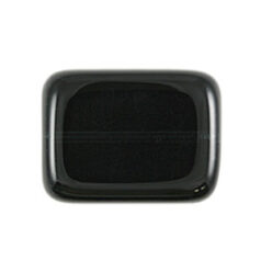 Bead, Preciosa Czech Pressed Glass, 20x15mm Flat Rectangle Bead - Transparent Montana (Thickness 6.5mm, Hole Size 1.5mm)