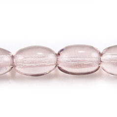 Bead, Preciosa Czech Pressed Glass, 7x5mm Oval Bead - Transparent Light Amethyst (Hole Size 1.2mm)