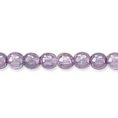 Bead, Preciosa Czech Pressed Glass, 4mm Round Bead - Antique Coat Lavender (Hole Size 0.7mm)