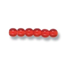 Bead, Preciosa Czech Druk Glass, 4mm Round Bead - Transparent Light Siam (Hole Size 0.9mm)