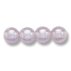 Bead, Preciosa Czech Druk Glass, 6mm Round Bead - Transparent Alexandrite with Lustre Finish (Hole Size 1.1mm)