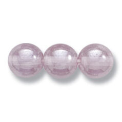 Bead, Preciosa Czech Druk Glass, 8mm Round Bead - Transparent Alexandrite with Lustre Finish (Hole Size 1.1mm)