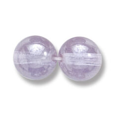Bead, Preciosa Czech Druk Glass, 10mm Round Bead - Transparent Alexandrite with Lustre Finish (Hole Size 1.1mm)