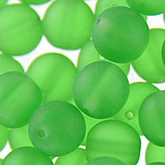 Bead, Preciosa Czech Druk Glass, 4mm Round Bead - Pale Green with Matte Finish (Hole Size 0.9mm)