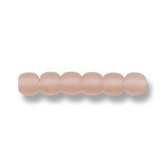 Bead, Preciosa Czech Druk Glass, 4mm Round Bead - Smoke Topaz with Matte Finish (Hole Size 0.9mm)