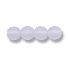 Bead, Preciosa Czech Druk Glass, 6mm Round Bead - Alexandrite with Matte Finish (Hole Size 1.1mm)