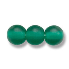 8mm Round Matte - Light Emerald