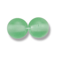 Bead, Preciosa Czech Druk Glass, 10mm Round Bead - Peridot with Matte Finish (Hole Size 1.1mm)