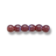 Bead, Preciosa Czech Druk Glass, 4mm Round Bead, Transparent Garnet Red with AB coating (Hole Size 0.9mm)