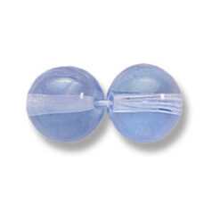 Bead, Preciosa Czech Druk Glass, 10mm Round Bead, Transparent Light Sapphire with AB coating (Hole Size 1.1mm)
