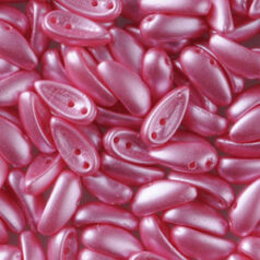 Bead, Preciosa Czech Glass Chilli Bead, 4x11mm - Metallic Pink