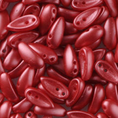 Bead, Preciosa Czech Glass Chilli Bead, 4x11mm - Metallic Red