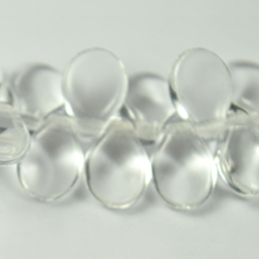 Bead, Preciosa Czech Glass Pip Beads, 5x7mm - Crystal