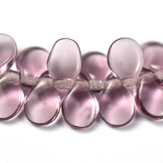 Bead, Preciosa Czech Glass Pip Beads, 5x7mm - Transparent Purple