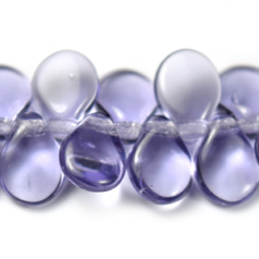 Bead, Preciosa Czech Glass Pip Beads, 5x7mm - Transparent Amethyst