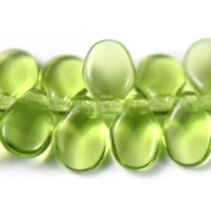 Bead, Preciosa Czech Glass Pip Beads, 5x7mm -  Transparent Olive