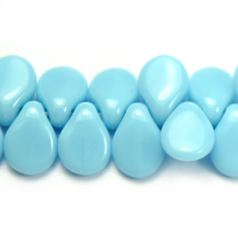 Bead, Preciosa Czech Glass Pip Beads, 5x7mm - Opaque Light Blue