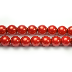 Czech Glass Vividi Bead, 4mm Round - Red
