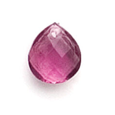 Bead, Preciosa Czech Transparent Faceted Glass, 9x8mm Briolettes - Transparent Amethyst (Hole Size 1mm)