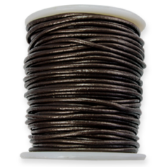 1.5mm Leather Cord - Dark Brown