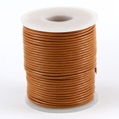1mm Leather Cord - Light Brown