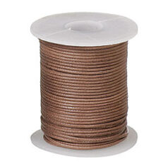 Beazu Waxed Cotton Cord - 1mm - Brown
