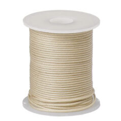 Beazu Waxed Cotton Cord - 1mm - Natural