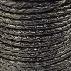 3mm Bolo Leather Cord - Black