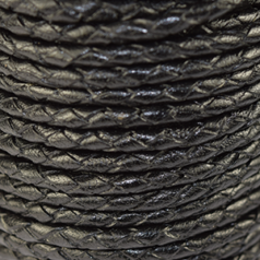 4mm Bolo Leather Cord - Black