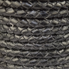 5mm Bolo Leather Cord - Black