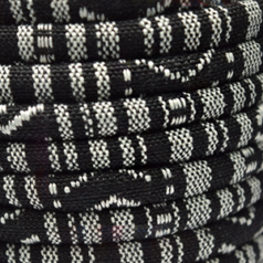 Ethnic Multi Color Round Cotton Cord, 6mm, Pattern no. 5