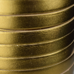 Flat Leather Cord - Bronze, 10x2mm