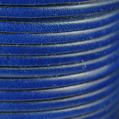 Flat Leather Cord - Royal Blue, 3x2mm
