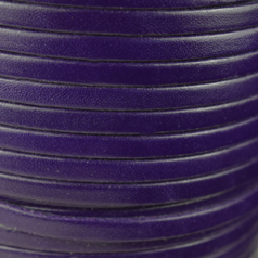 Flat Leather Cord - Purple, 5x2mm