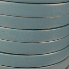 Flat Leather Cord - Grey with Black Edge, 10x2mm