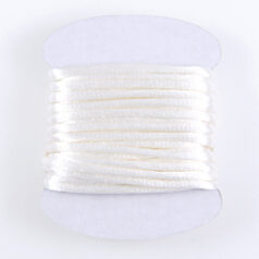 Satin Cord / Rattail #2 - Made in the USA - White