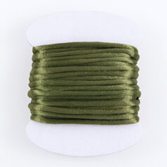 Satin Cord / Rattail #2 - Made in the USA - Dark Olive