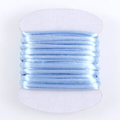 Satin Cord / Rattail #2 - Made in the USA - Light Blue