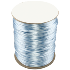 Satin Cord / Rattail #2 - Made in the USA - Light Blue